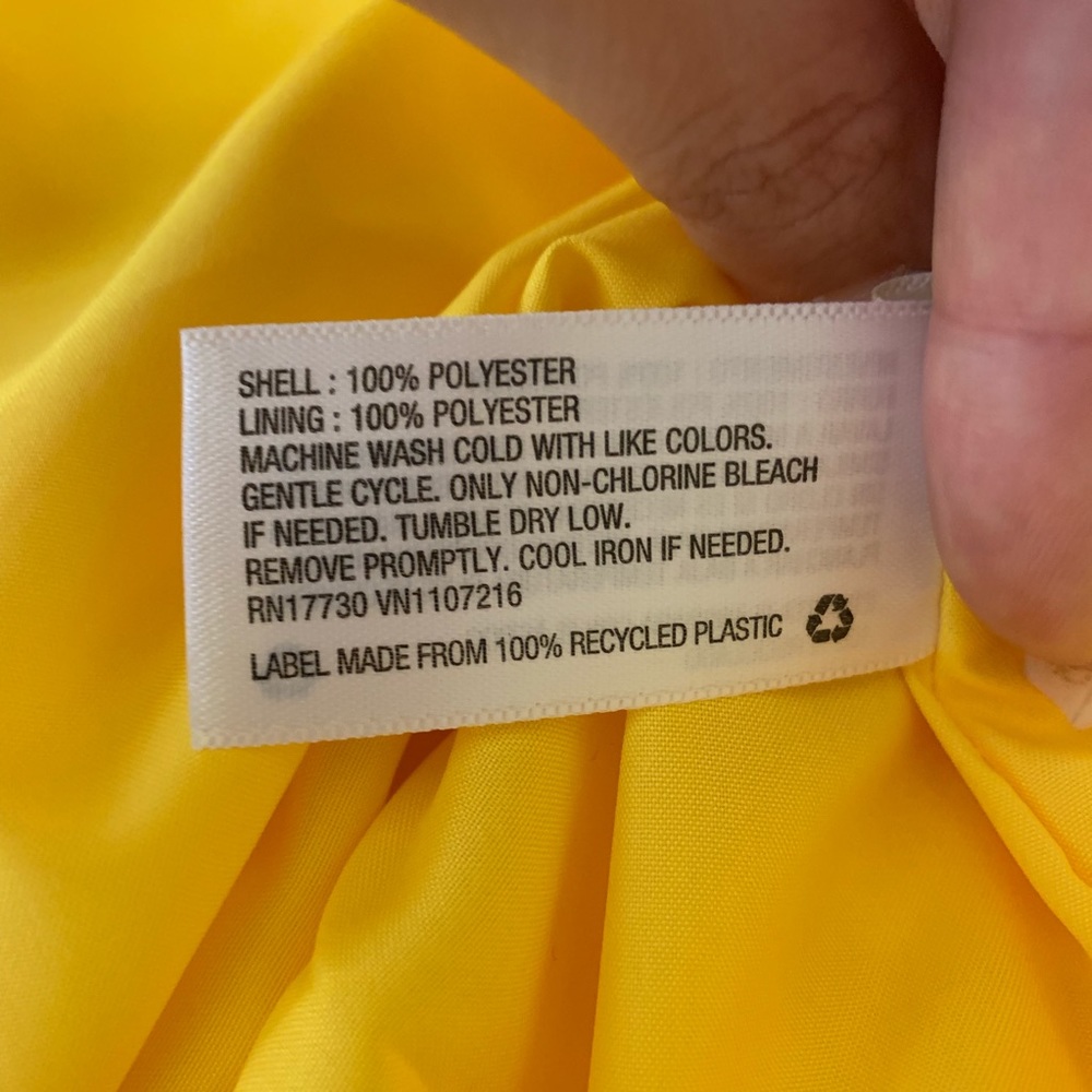 Yellow Floral Wrap Skirt Ruffle Hem - Picture 7 of 7